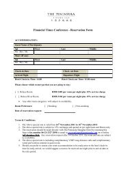 Financial Times Reservation Form