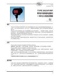 TYPE 85UVF/IRF Integrated Flame Scanner with Internal Flame Relay