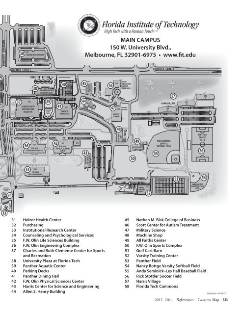 2013–2014 UNIVERSITY CATALOG - Florida Institute of Technology