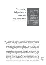 Comunidad, indigenismo y marxismo