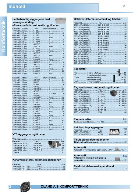 Komfortteknik - Øland Online