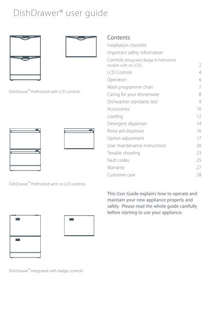 User guide - Fisher & Paykel