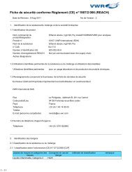 Fiche de sécurité conforme Règlement (CE) n° 1907/2 006 (REACH)