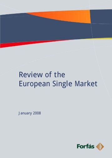 Review of the European Single Market - Forfs - Forfás