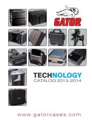 'Save As' to download a PDF of the Technology Catalog - Gator Cases