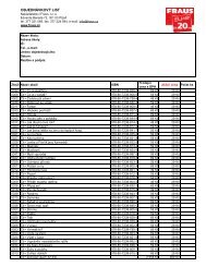 Objednávkový formulář - Fraus