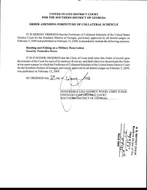 collateral-forfeiture-schedule-southern-district-of-georgia