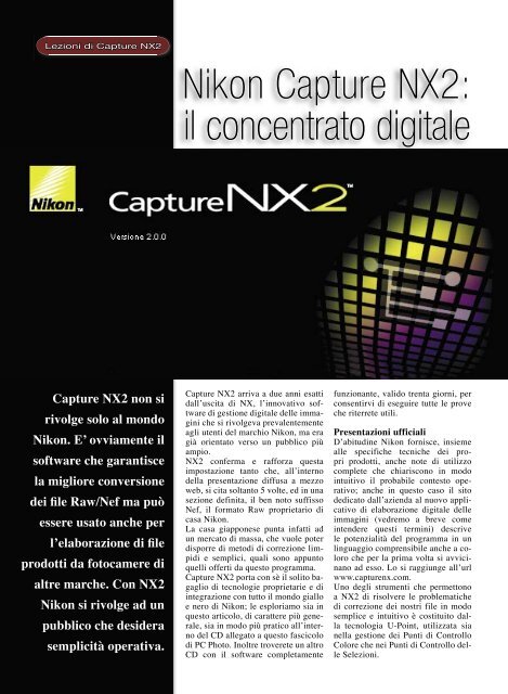 Nikon Capture NX2: il concentrato digitale - Fotografia.it