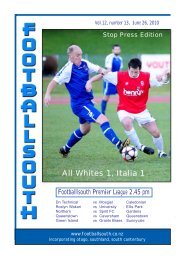 26th June 2010 - Football South