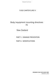 Body/equipment mounting directives FE New Zealand