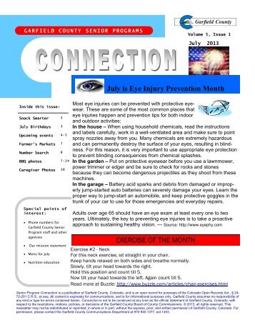 Senior newsletter - Garfield County, Colorado