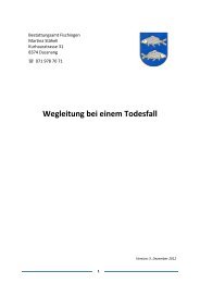 Wegleitung bei einem Todesfall - Fischingen