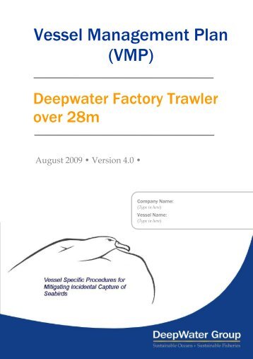 Vessel Management Plan