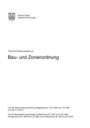 Bau- und Zonenordnung - Gemeinde Flurlingen