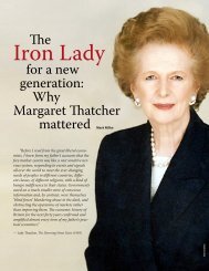 The Iron Lady for a new generation - Why Margaret ... - Fraser Institute