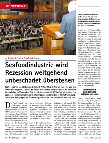 Seafoodindustrie wird Rezession weitgehend ... - Fischmagazin.de