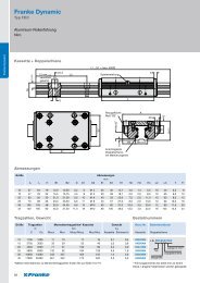 Linearsysteme Typ FDC - Franke GmbH