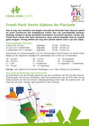 Fresh Park Venlo tijdens de Floriade