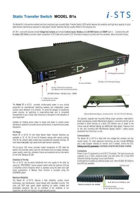 i-STS Model B1 Brochure - Fusion Power System