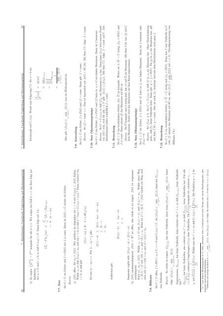 Analysis IV (Funktionentheorie) Inhaltsv erzeichnis