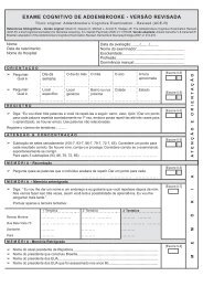 EXAME COGNITIVO DE ADDENBROOKE - VERSÃO REVISADA