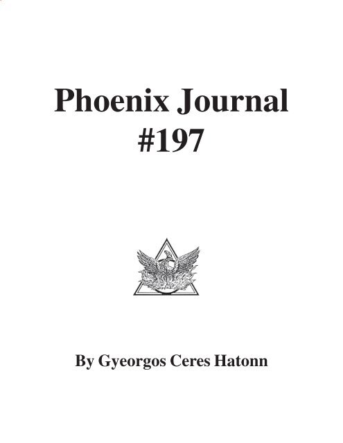 Phoenix Journal 197 - Four Winds 10