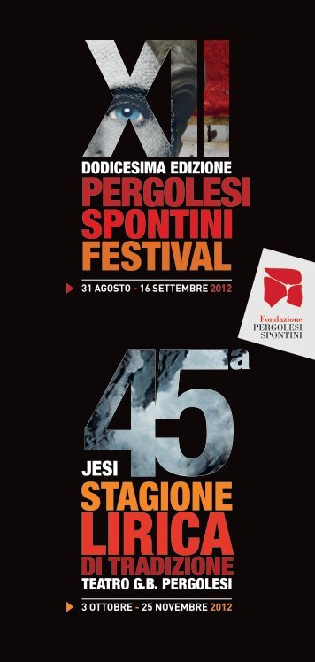 LIRICA - Fondazione Pergolesi Spontini
