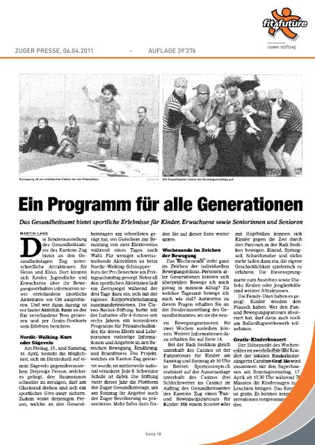 fit-4-future medienspiegel 2011