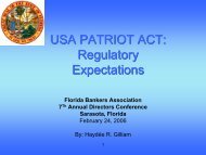 Risk Assessments - Florida Office of Financial Regulation