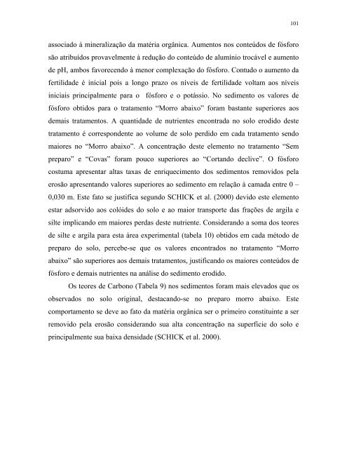 PERDAS DE SOLO E NUTRIENTES POR EROSÃO HÍDRICA EM ...