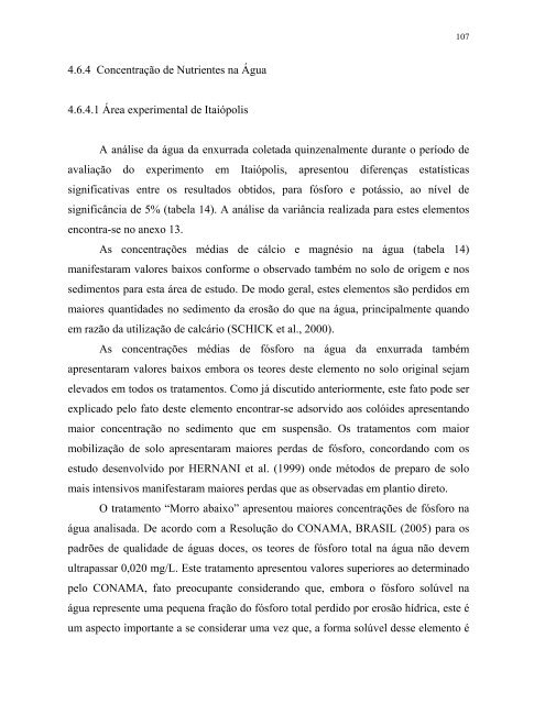 PERDAS DE SOLO E NUTRIENTES POR EROSÃO HÍDRICA EM ...