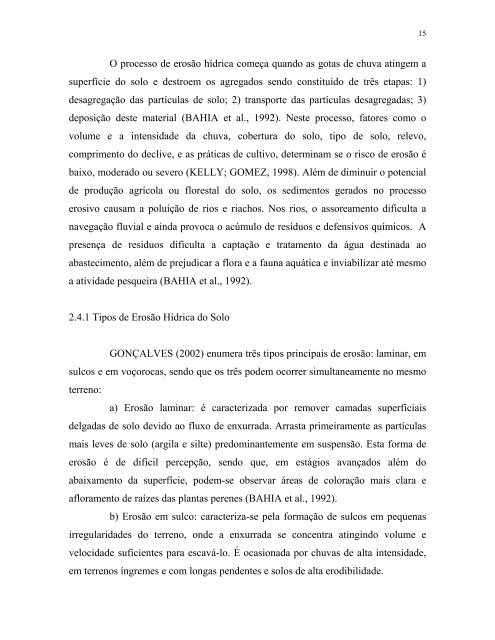 PERDAS DE SOLO E NUTRIENTES POR EROSÃO HÍDRICA EM ...