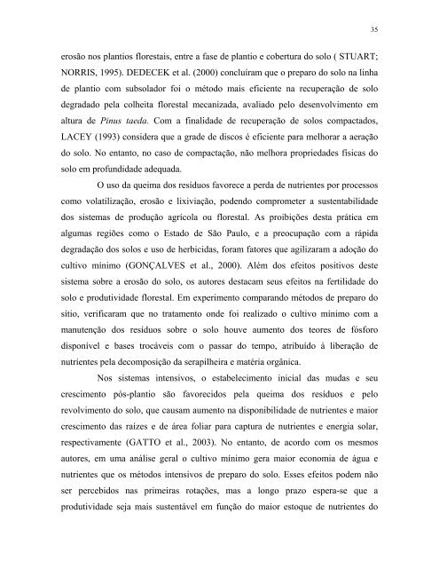 PERDAS DE SOLO E NUTRIENTES POR EROSÃO HÍDRICA EM ...