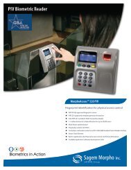 PIV Biometric Reader - Galaxy Control Systems