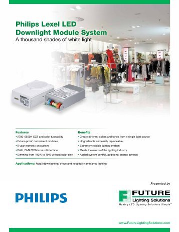 Philips Lexel LED Downlight Module System - Future Lighting ...