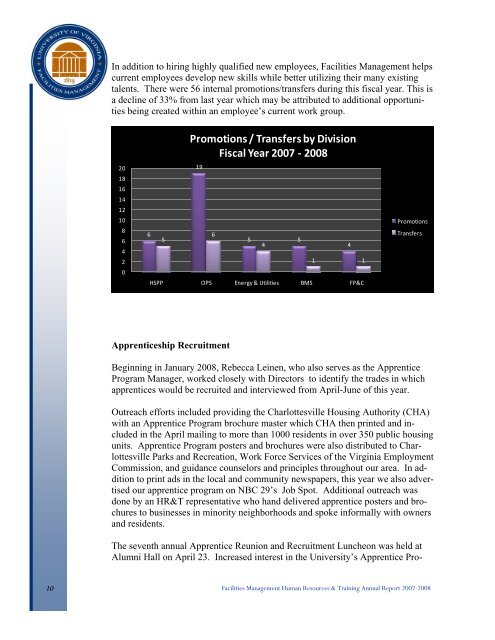 07-08 HR Annual Report Cover.pub - Facilities Management ...