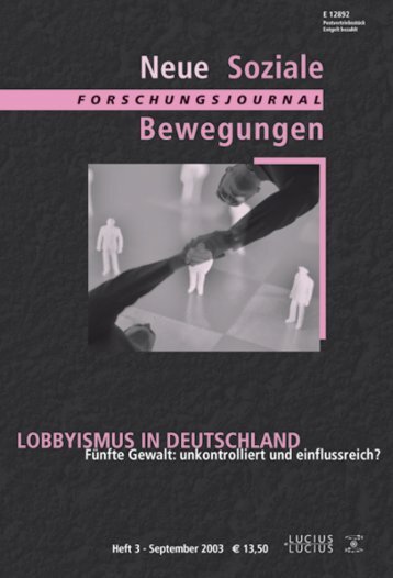 Vollversion (8.17 MB) - Forschungsjournal Soziale Bewegungen