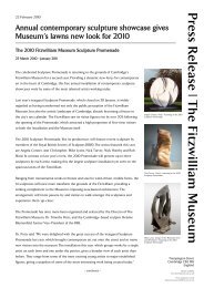 Download press release - The Fitzwilliam Museum