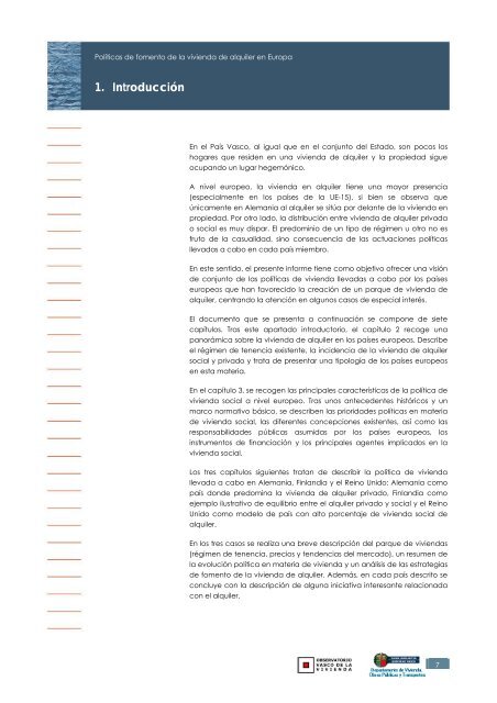 Políticas de fomento de la vivienda de alquiler en Europa - Garraioak