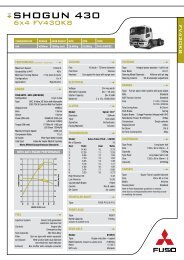 SHOGUN 430 6x4 FV430K8 (PDF, 428 KB) - Mitsubishi FUSO Trucks
