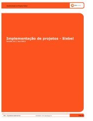 Implementação de projetos - Siebel - Galp Energia