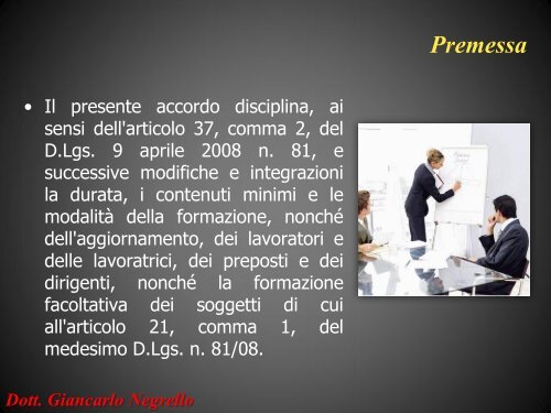 Dott. Giancarlo Negrello - Formazione e Sicurezza