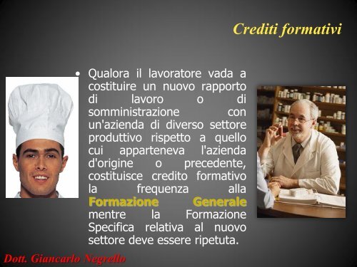 Dott. Giancarlo Negrello - Formazione e Sicurezza