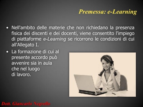 Dott. Giancarlo Negrello - Formazione e Sicurezza