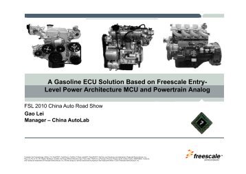 A Gasoline ECU Solution Based on Freescale Entry- Level Power ...