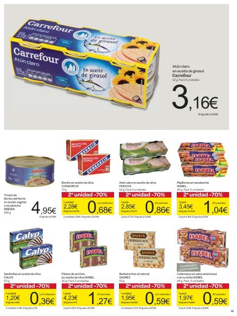 2a unidad -70% - Carrefour España