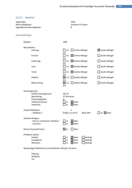 Strukturanalysebericht 2008 - Samtgemeinde Flotwedel