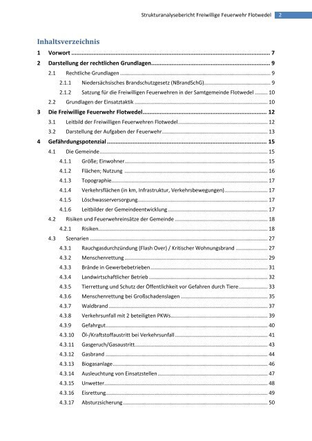 Strukturanalysebericht 2008 - Samtgemeinde Flotwedel