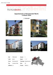 Appartamento in Reinickendorf Berlin Lindauer Allee - Front Line ...