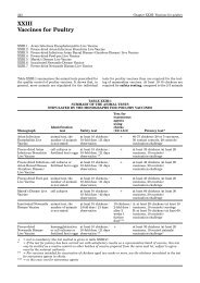 XXIII: Vaccines for poultry - Fund for the Replacement of Animals in ...